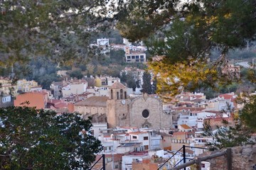 veduta sulla città di Tossa de mar in Catalogna