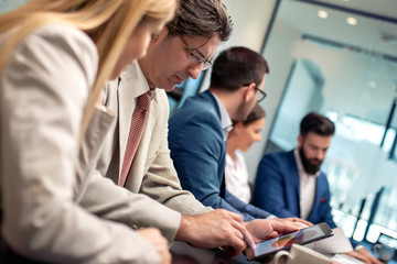 Business people at meeting in office