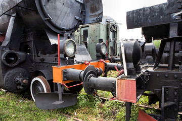 An old and historic steam locomotive