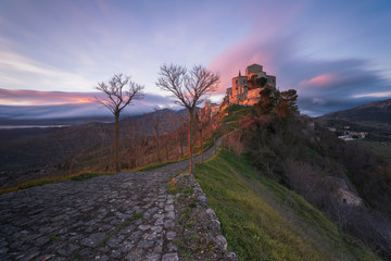 Petralia Soprana al tramonto