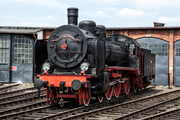 An old and historic steam locomotive