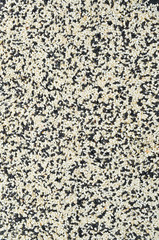 Set of black and white sesame seeds. On a white background. Top view. Free copy space.
