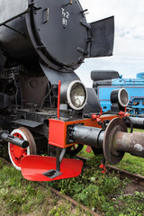 An old and historic steam locomotive