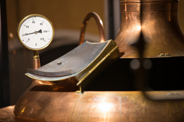 Brauerei Kessel Braukessel Thermometer