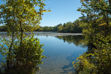 Leach pond in Borderland State Park