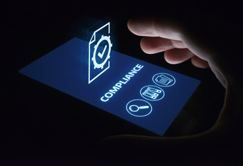 Compliance Rules Law Regulation Policy Business Technology concept
