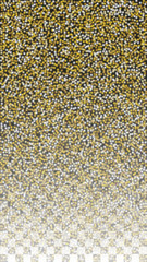 Gold Glitter Vector Texture on a Black. Golden Glow Pattern. Golden Christmas and New Year Snow. Golden Explosion of Confetti. Star Dust. Abstract Flicker Background with a Party Lights Design. 