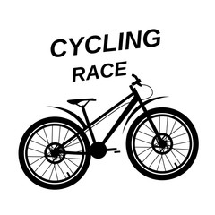 Fototapeta na wymiar Cycling image. Vector image.