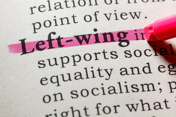 Obraz premium definition of Left-wing