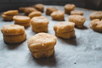 Homemade scones ready to go in the oven