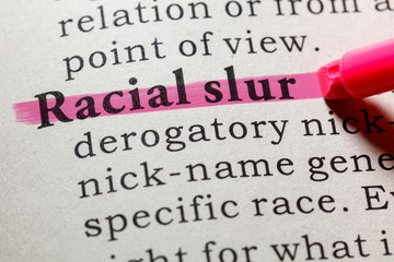 definition of racial slur