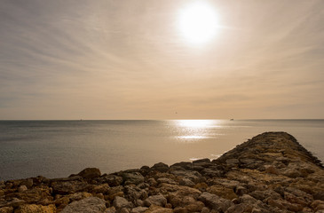 Sunrise by the sea of Ametlla de mar