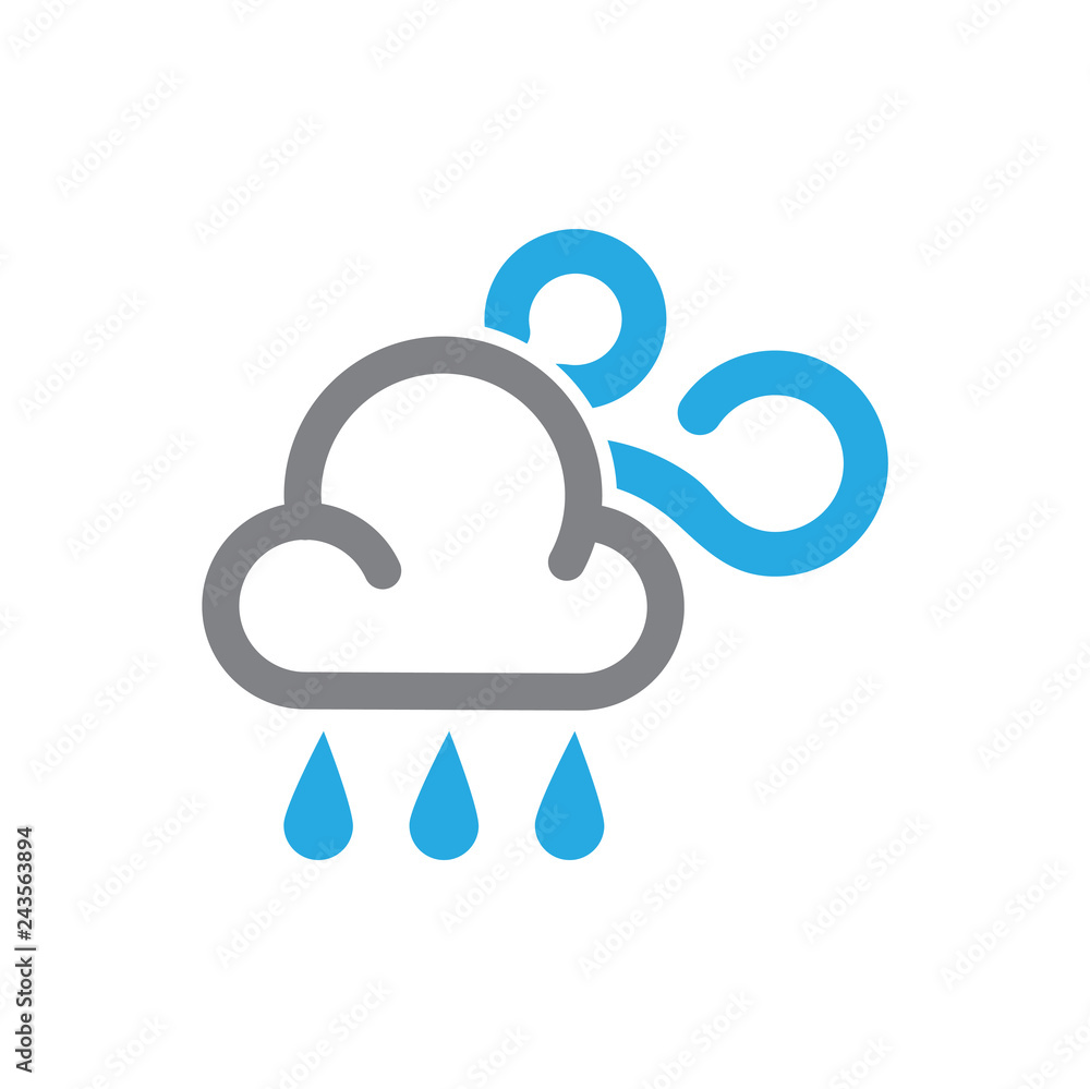 Poster Waether icon on white background for graphic and web design, Modern simple vector sign. Internet concept. Trendy symbol for website design web button or mobile app