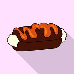 Isolated object of confectionery and culinary symbol. Set of confectionery and colorful stock vector illustration.