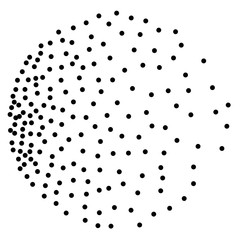 Background with random dark spots. Elegant pattern with black polka dots