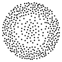 Background with random dark spots. Elegant pattern with black polka dots