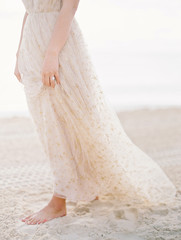 bride on the beach