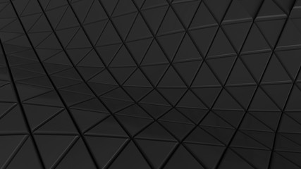 abstract backdrop background cells clear floor for futuristic graphics hexagon, illustration 3D, matrix network pattern color black tech triangle wallpaper - Ilustración