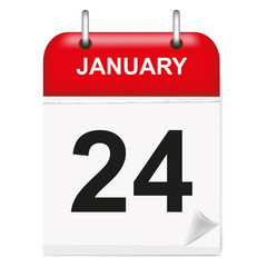 Daily calendar January day 24