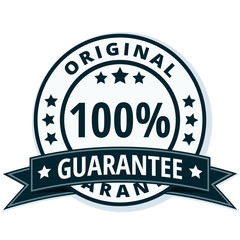 Obraz premium 100% Original Guarantee label illustration