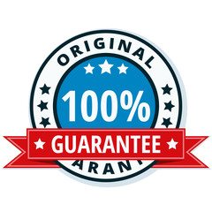 100% Original Guarantee label illustration