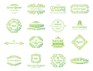 Set of vector eco elements