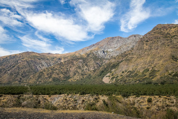 Cajon del Maipo Canyon landscape - Chile