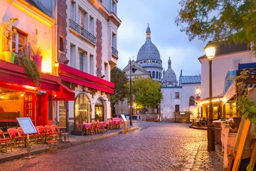 Türaufkleber Paris Montmartre in Paris, Frankreich