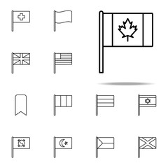 Canada icon. flags icons universal set for web and mobile