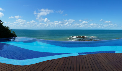 Infinity pool overlooking the sea