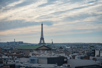 Paris view from Lafayette's Gallery rooftop.
