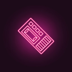 Dictaphone icon. Elements of Crime Investigation in neon style icons. Simple icon for websites, web design, mobile app, info graphics
