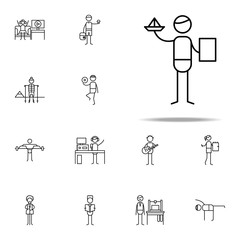 paper toys icon. hobbie icons universal set for web and mobile