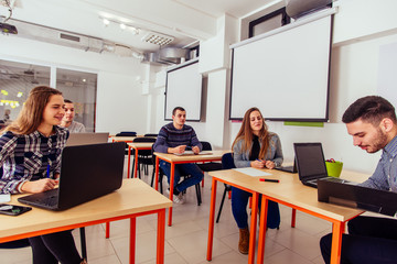 Fototapeta premium Students in classroom