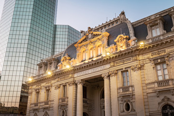 Central Post Office Building (Correo Central) at Plaza de Armas Square - Santiago, Chile