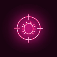 bug exterminator icon. Elements of pest control and insect in neon style icons. Simple icon for websites, web design, mobile app, info graphics