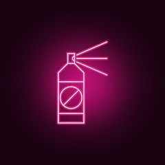 insecticide icon. Elements of pest control and insect in neon style icons. Simple icon for websites, web design, mobile app, info graphics