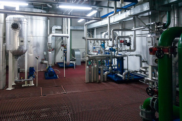 Obraz na płótnie Canvas Production of specialized fats and food additives Industrial Plant