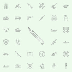 military knife icon. Army icons universal set for web and mobile