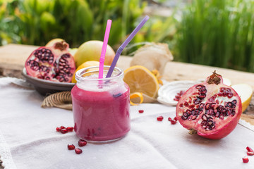 Fuzzy Drink Extract Vegetables and fruits with pomegranate, lemon and apple