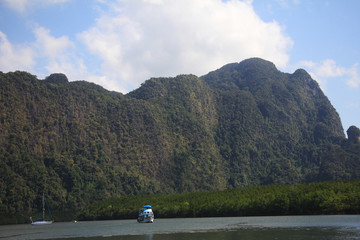 hiker in the mountains