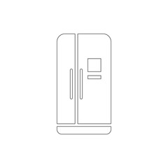 two door refrigerator icon. Element of Electro for mobile concept and web apps icon. Thin line icon for website design and development, app development