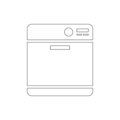 Dishwasher icon. Element of Electro for mobile concept and web apps icon. Thin line icon for website design and development, app development