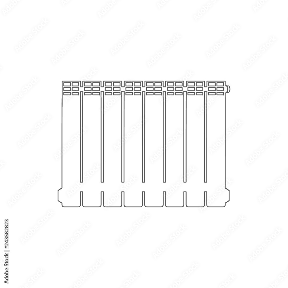 Poster radiator icon. element of cyber security for mobile concept and web apps icon. thin line icon for we