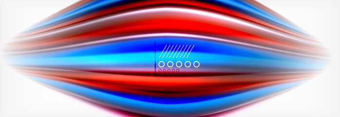 Fluid liquid colors abstract background, colorful geometric background - fluid shapes composition