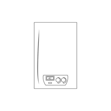 recommend clip art: a gas boiler icon. Element of cyber security for mobile concept and web apps icon. Thin line icon for website design and development, app development