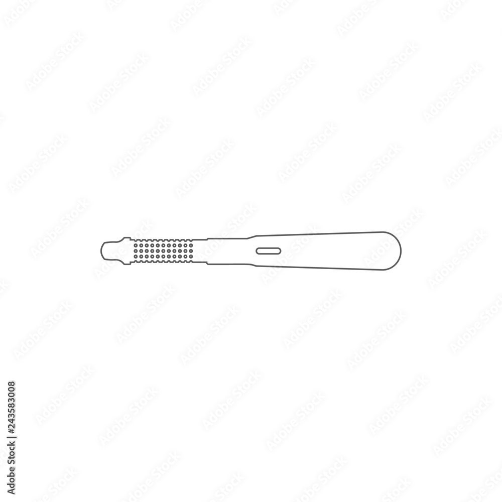 Poster hair curlers icon. element of cyber security for mobile concept and web apps icon. thin line icon fo