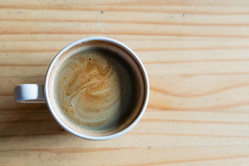 coffee cub on wood table