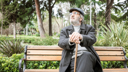 Old man in the park