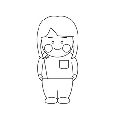 女性キャラクターマッサージ師